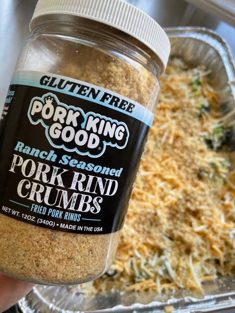 Pork King Good - Wholesale Dried Spice Mix - Pork King Good Ranch Pork Rinds Crumbs 12oz Jar6