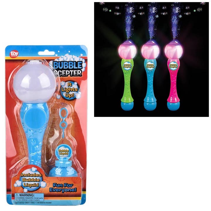 La Luna Bella - Toys - Vendita all'ingrosso Giocattolo luminoso - Bambini e neonati - Giocattoli luminosi LIGHT-UP BUBBLE SCEPTER LLB da 13,5"