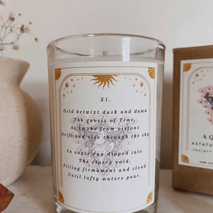 Astatula Candle Co. – wholesale Jar/filled candle – Aquarius Zodiac Candle