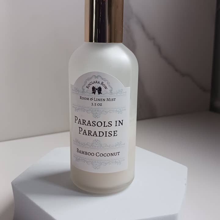 Parasols in Paradise Room and Linen Mist for wholesale by Roclara Bow