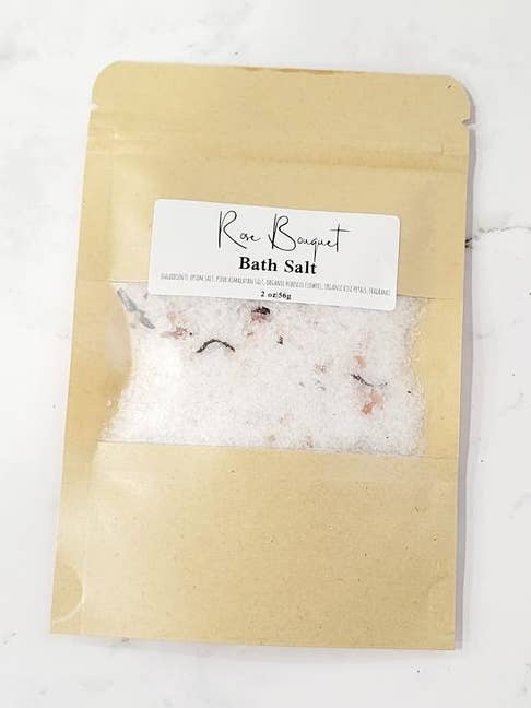 Luxury Bath Salt with Botanicals for wholesale by Purple Vertigo Candles