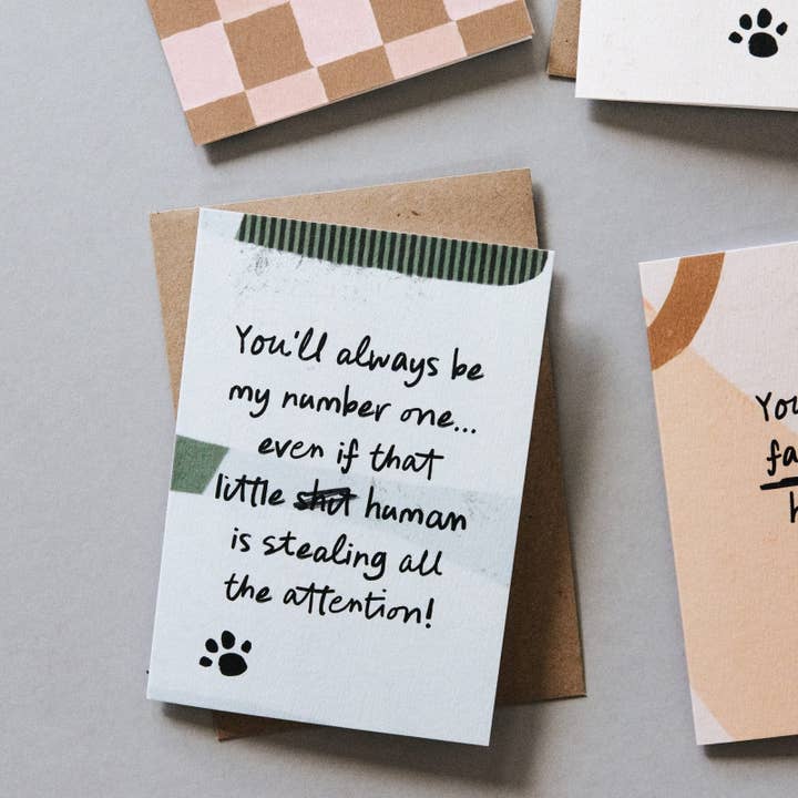 My Number One - Lustige Karte von Hund oder Katze für den Großhandel von I am Nat Ltd