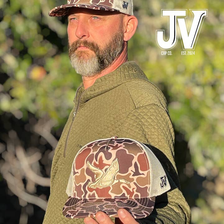 6j Threads LLC - Wholesale Baseball cap – Men's - JV Cap Co Mallard Madness Flying Duck Cap0