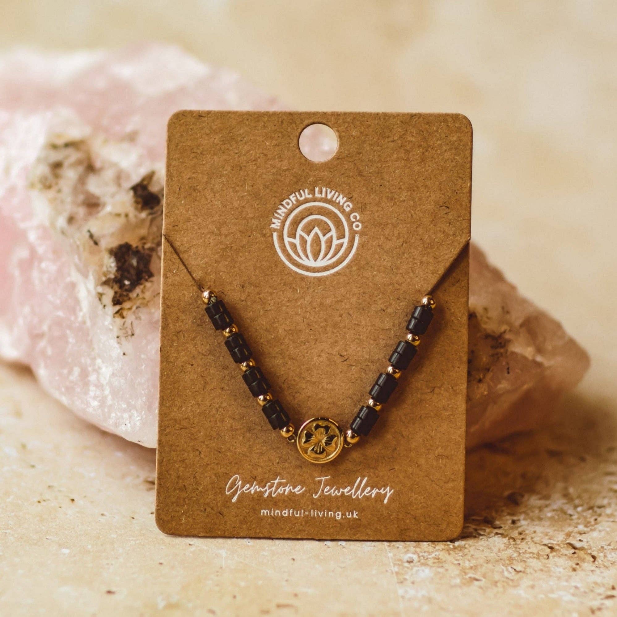 Mindful Living Co. - Wholesale Beaded Bracelet - 18K Gold Plated Elegant Clover Bracelet with Clasp3