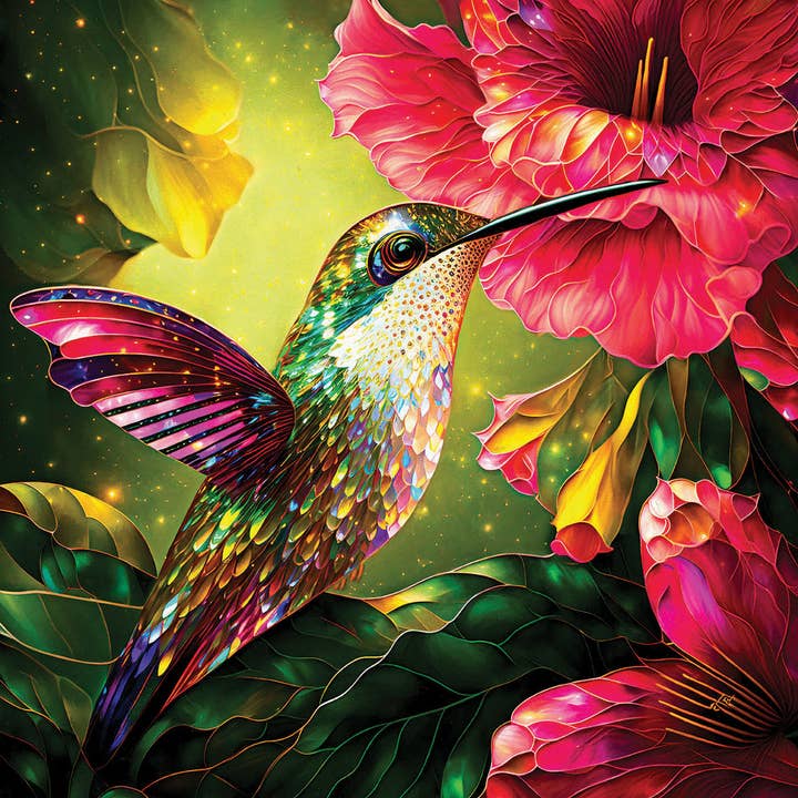 1304 Puzzle 1000 pièces Colibri et hibiscus pour la vente par SunsOut