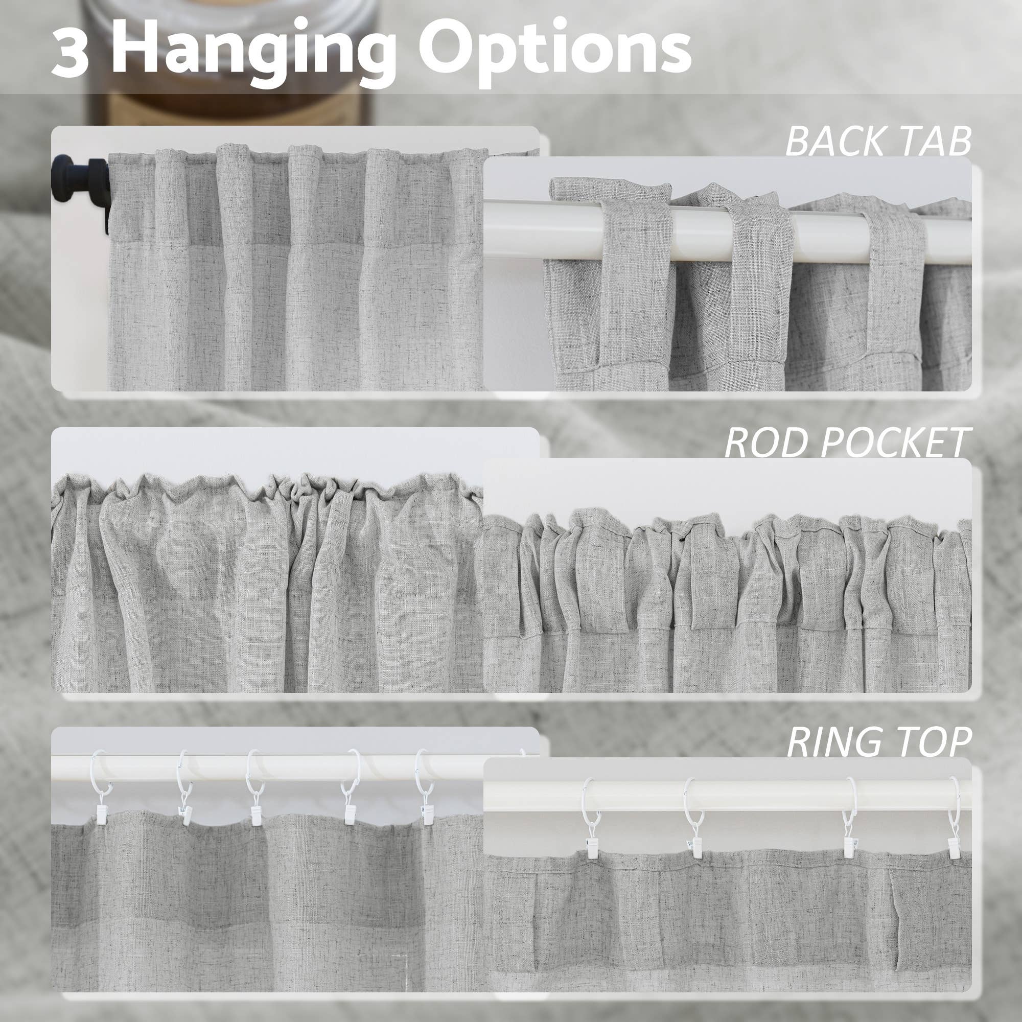 Awesome Home – Engroshandel Gardin – Gardiner i linnedblanding med let filtrering (2 paneler)31