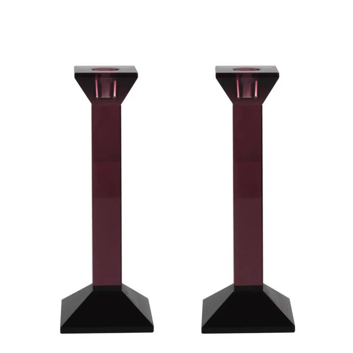Lainy Home – wholesale Candle holder – Pair of 9” Classy Crystal Candlesticks