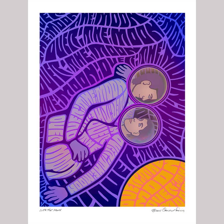 Over the Moon — 18x24 Art Print for wholesale by Carolyn Ferris Art