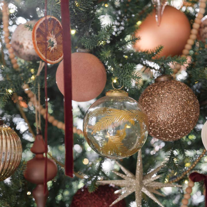 CG Hunter - Wholesale Ornament Set - 2.75" Gold Glitter Starburst Ornament - Set of 6