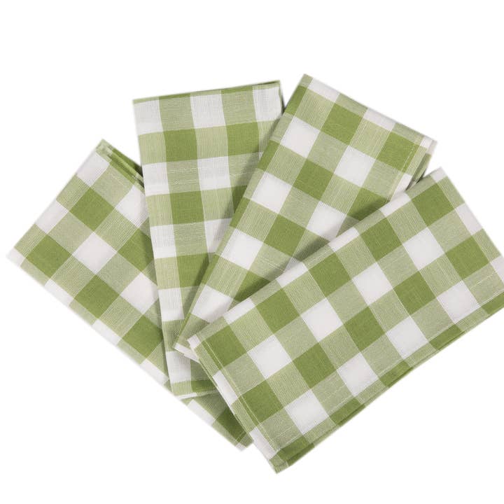 Gingham Check Placemats & Napkins - Set of 4 for wholesale by Xia Home Fashions & Manor Luxe