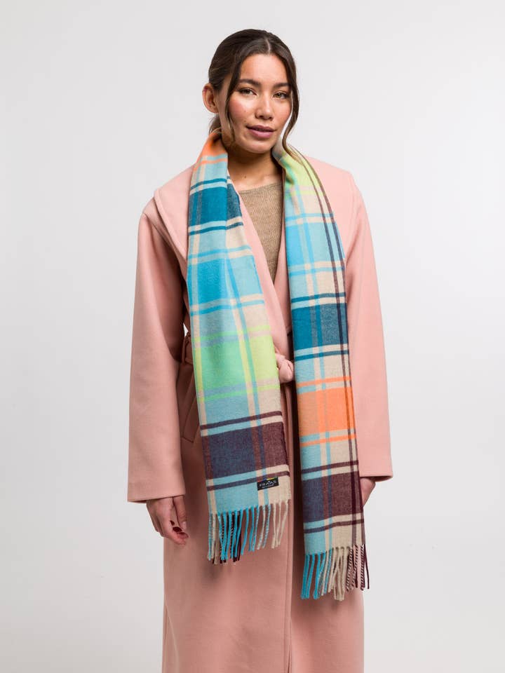 Multi Check for wholesale by FRAAS - The Scarf Company