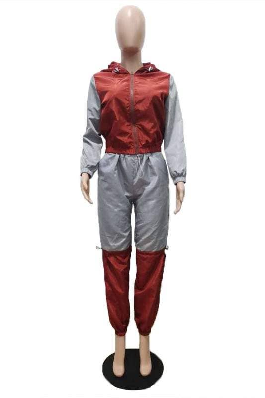 GRAY drawstring tracksuit set for wholesale on Faire3