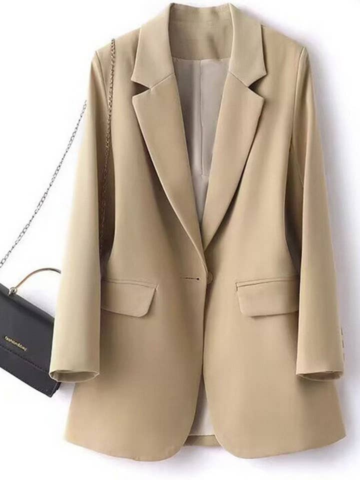 _CWOBL0139_COSTUME DE BANLIEUE À COL FENDU DE COULEUR UNIE pour la vente par NINEXIS