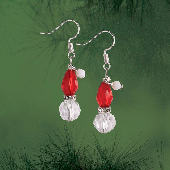 Nostalgic Christmas™ Earrings Kit - Santa for wholesale by Solid Oak