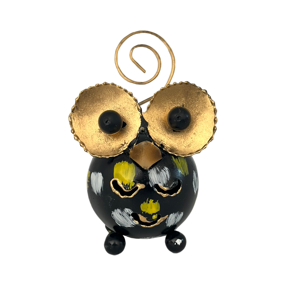 VIE - Venta al por mayor Figura decorativa - Extravagante animal de cola rizada de metal, aproximadamente 8 x 7 x 4 cm8