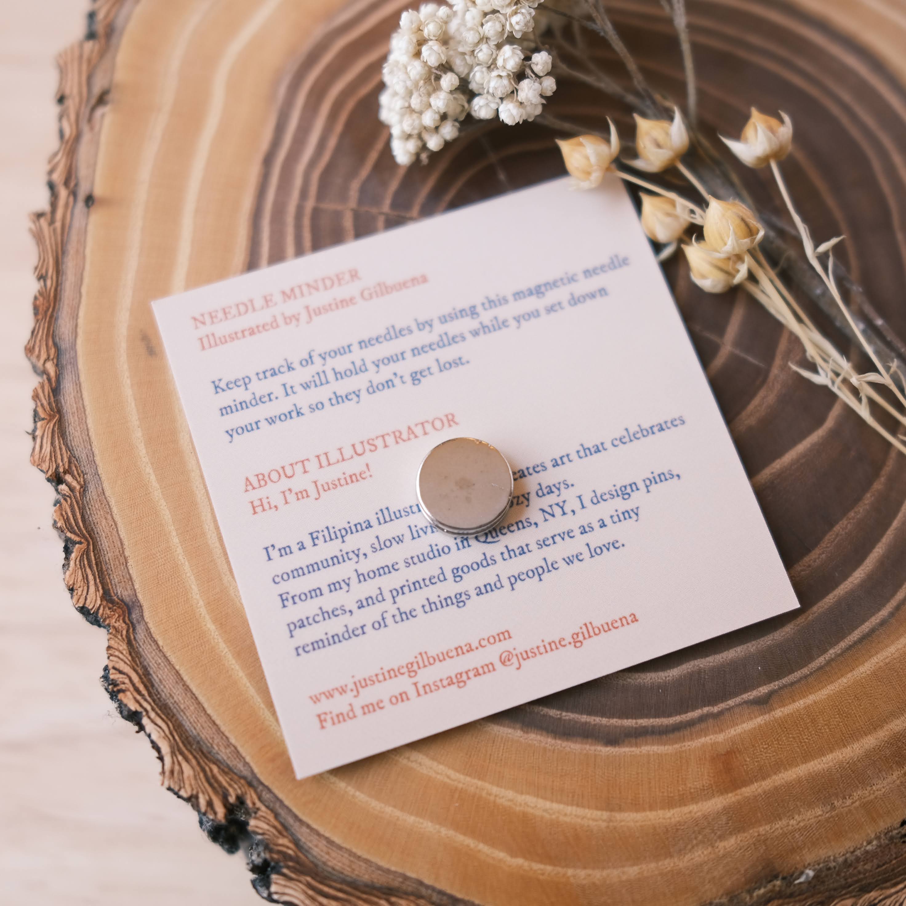 Justine Gilbuena - Wholesale Embroidery/Cross Stitch Supplies - Hummingbird Needle Minder ✦ with clear bag ✦7