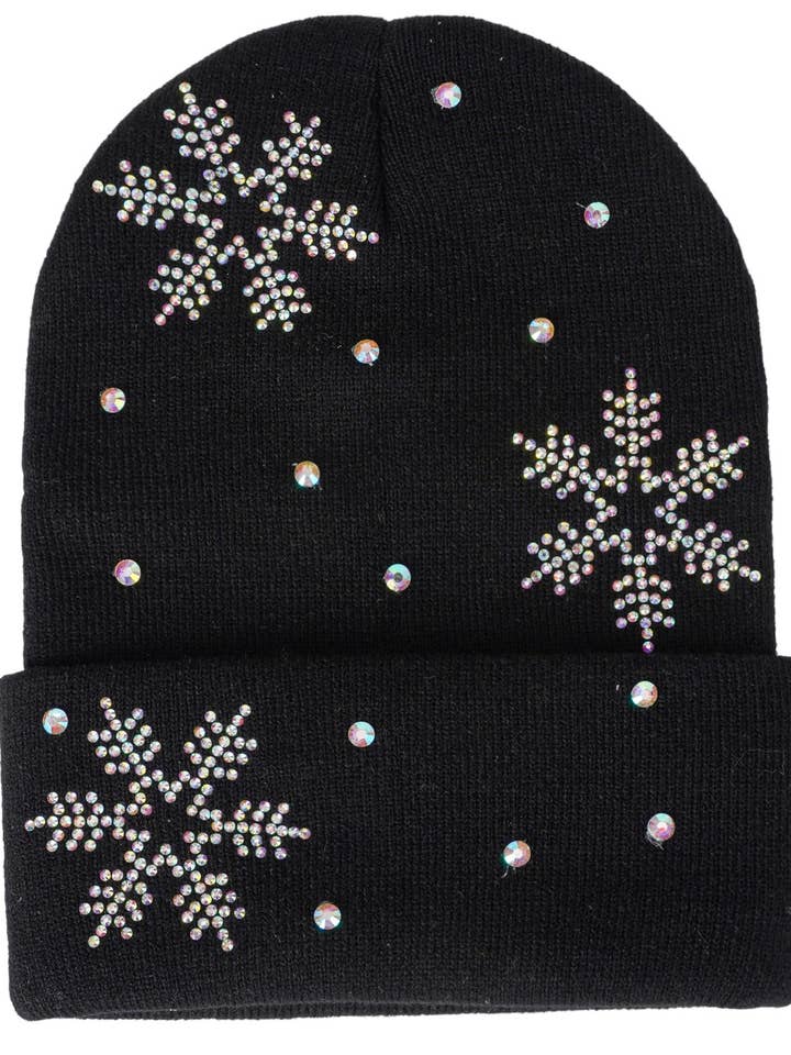 Snowflake winter beanie (WBNE-5) for wholesale by Imagine Imports