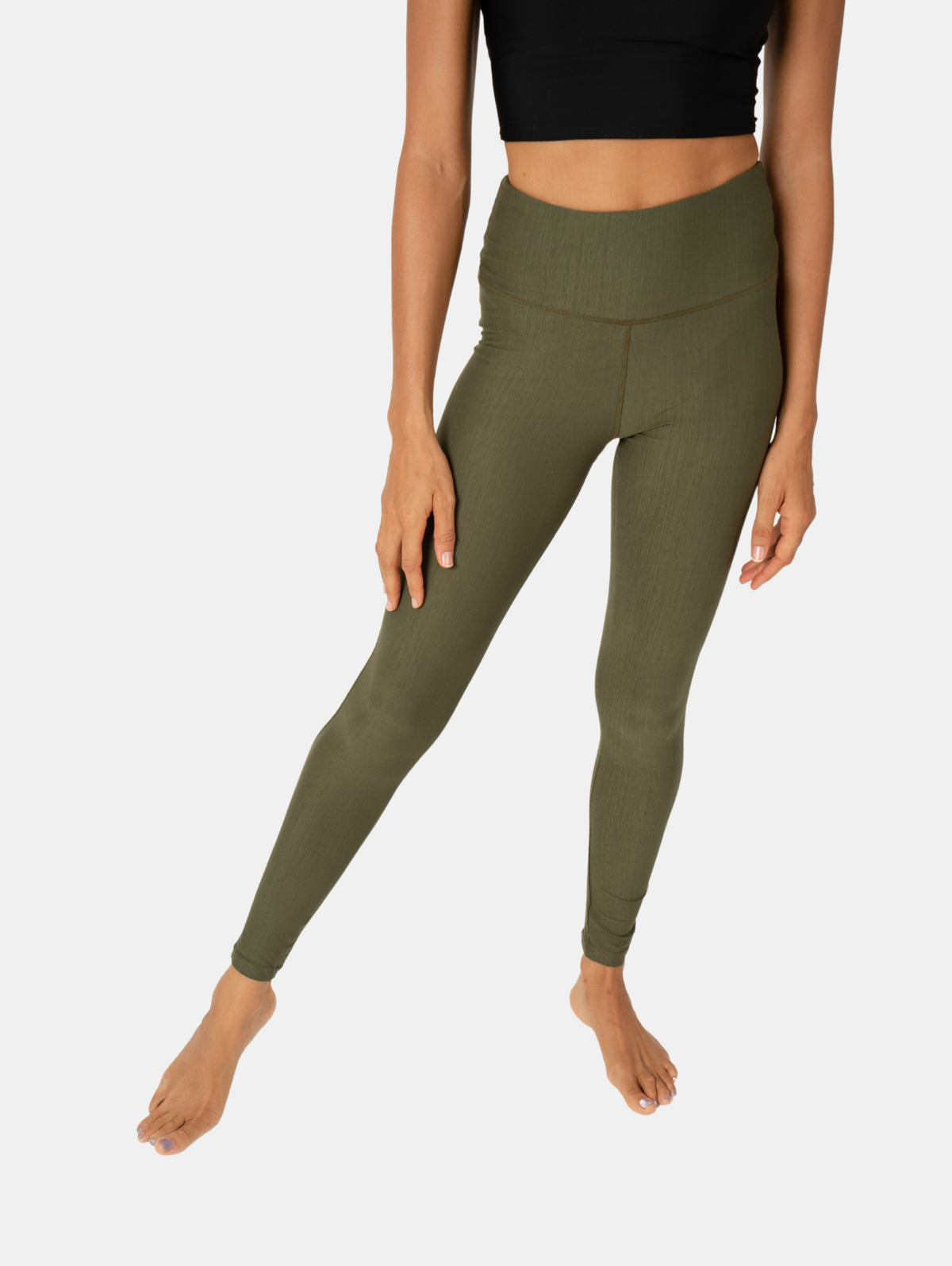 Hands To Hearts - Vente Legging de sport/d'intérieur – femme - Cool Tech Legging long Sauge8