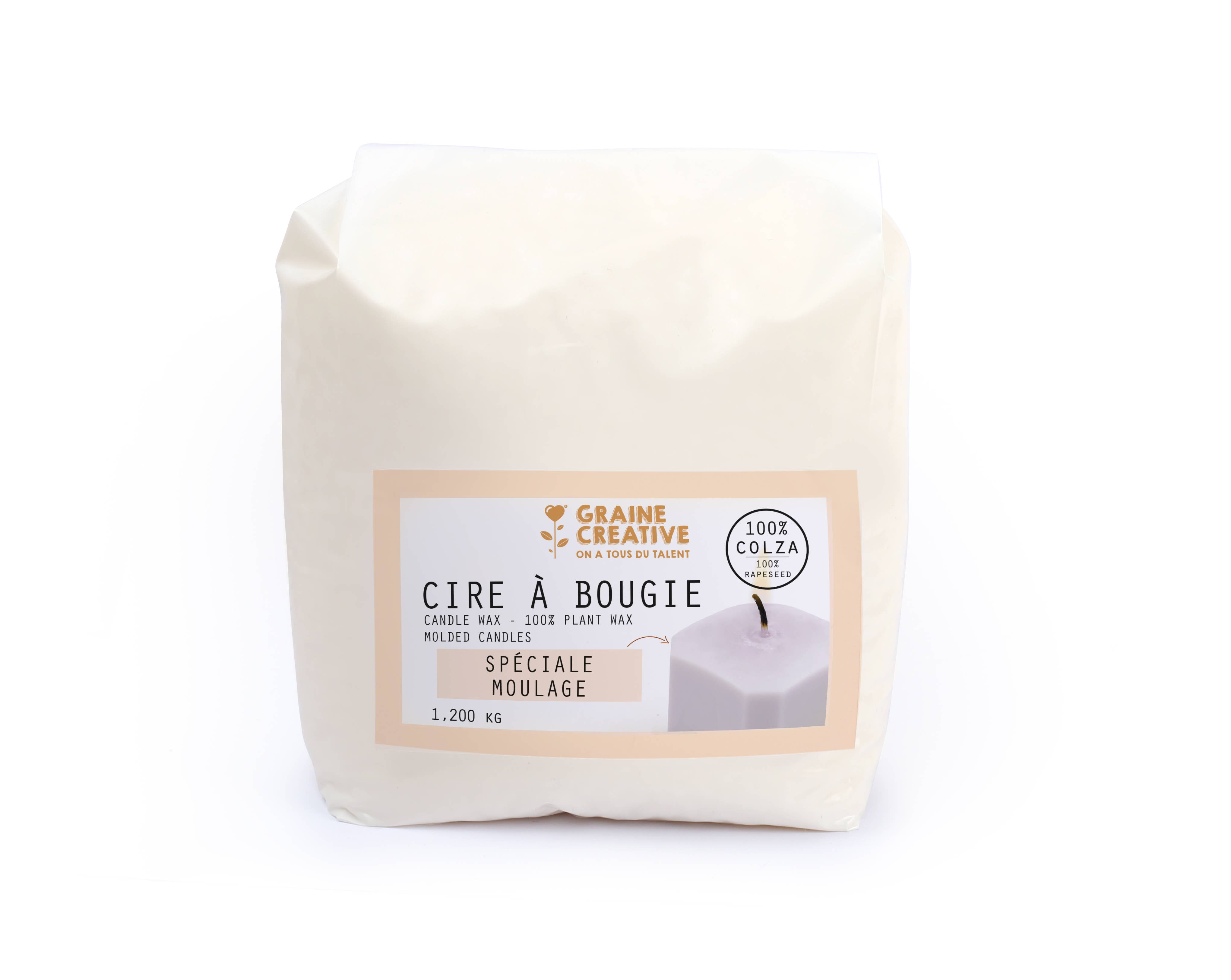 Graine Créative - Venta al por mayor Material para manualidades - Cera vegetal para moldes 100 % cera de colza, 1,200 kg0