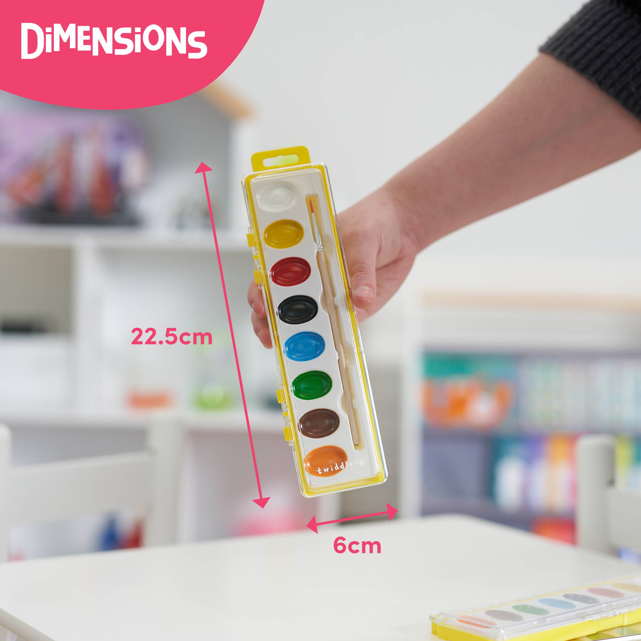 The Twiddlers - Wholesale Paint Set - 25 Watercolour Paint Palette Sets, Individual Cases3
