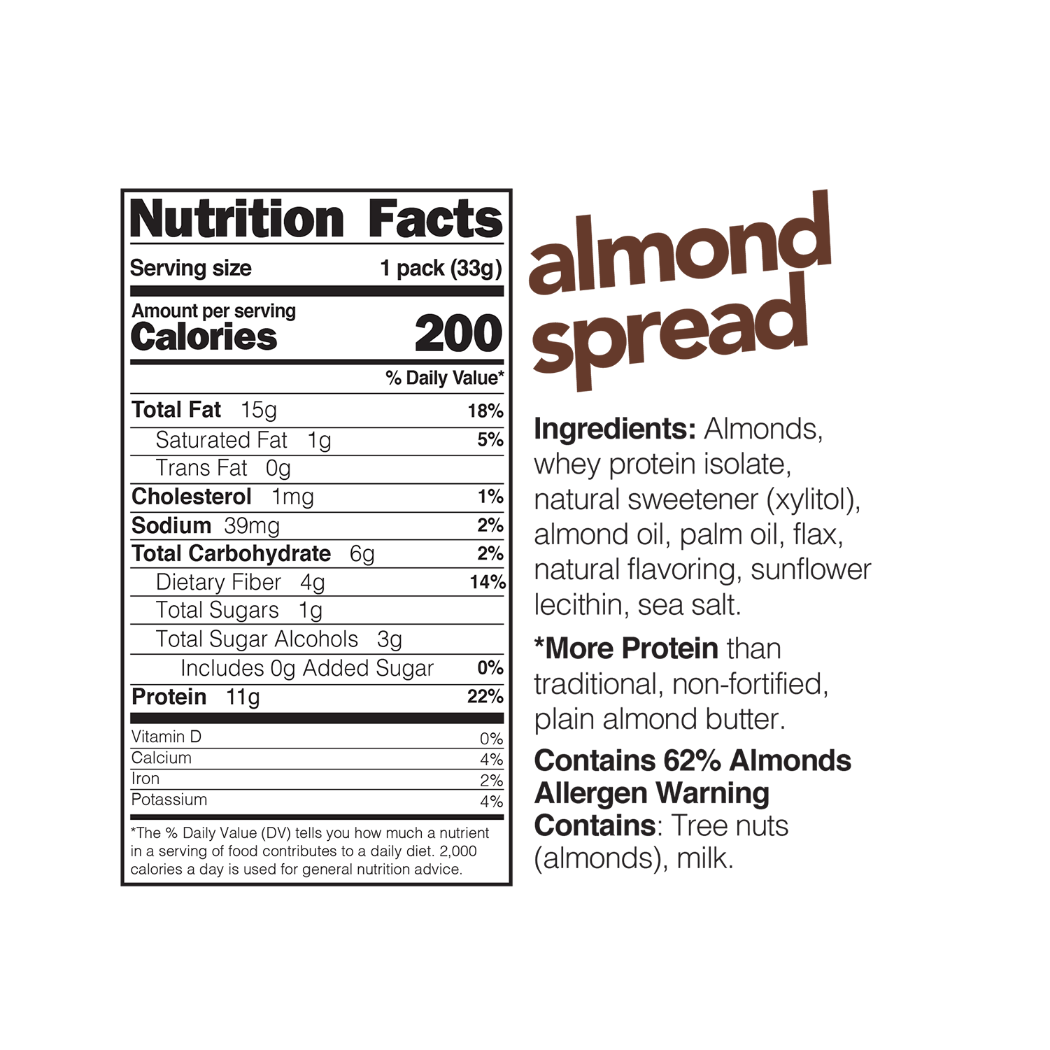 Nuts 'N More – Großhandel Nussbutter – Proteinreicher Mandelbutter-Aufstrich — 10er-Pack Snackgröße1