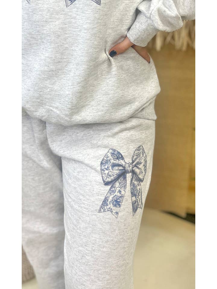 Sugar Stitch - Wholesale Lounge Sweatpants/Joggers - Women's - Big On Bows Graphic Sweatpants5