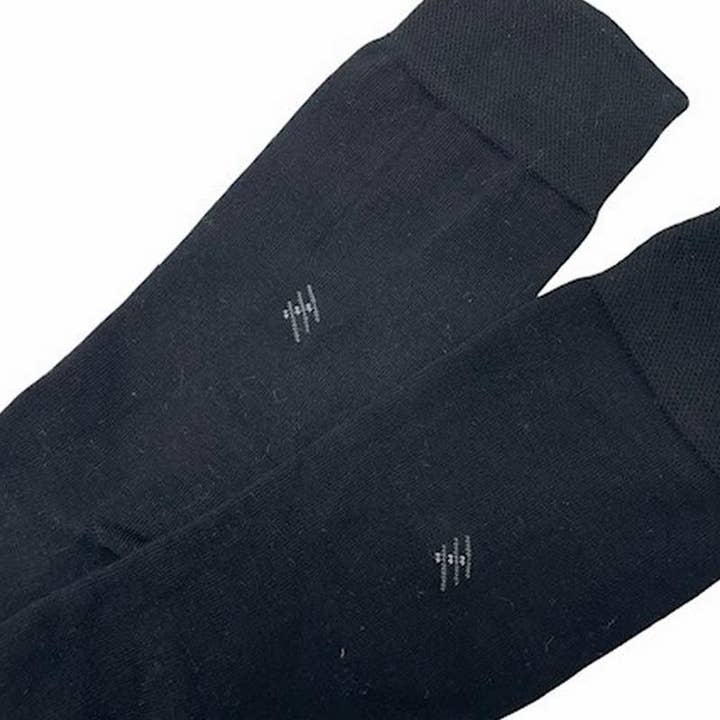 La Pèra – wholesale Strumpor - Herr – Mäns klassiska bambusockor Set med 3 par - Svart Plain