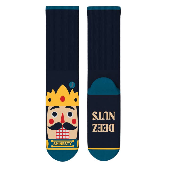 Shinesty, Inc - Wholesale Socks – Unisex - The Nut King | Nutcracker Heel Hammock™ Crew Socks4
