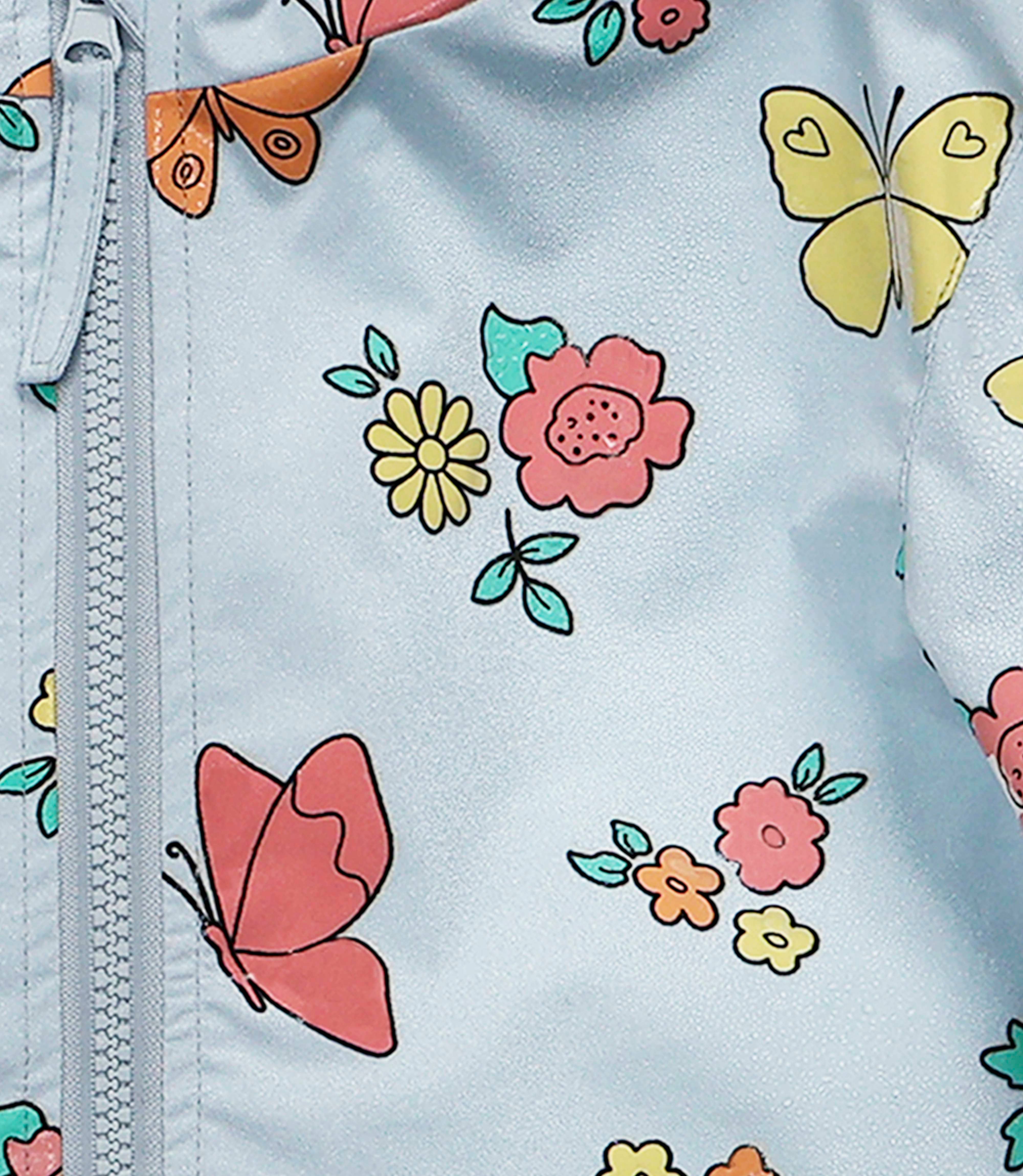 Holly and Beau - Wholesale Raincoat - Kids - Flower and Butterfly Color Changing Raincoat2