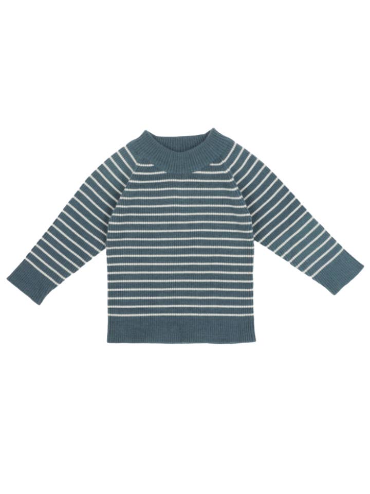 Jersey de cachemir | Azul marino/crema para venta al por mayor de Lepela