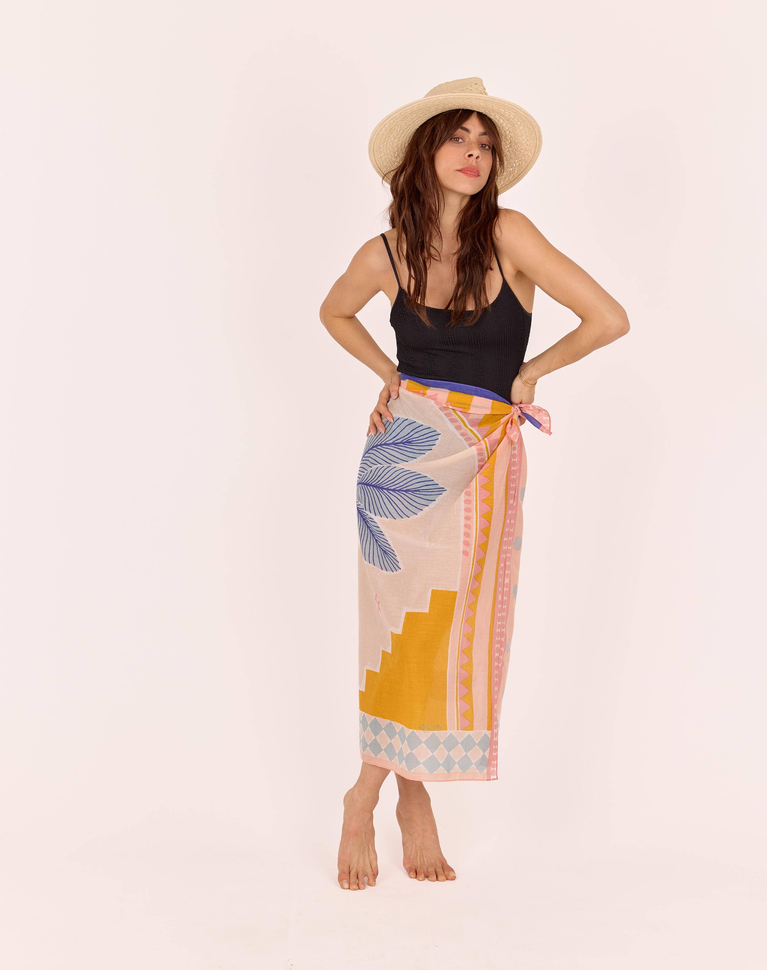 Maradji - Wholesale Scarf - Women's - BLUE SKY RIAD COTTON SCARF3