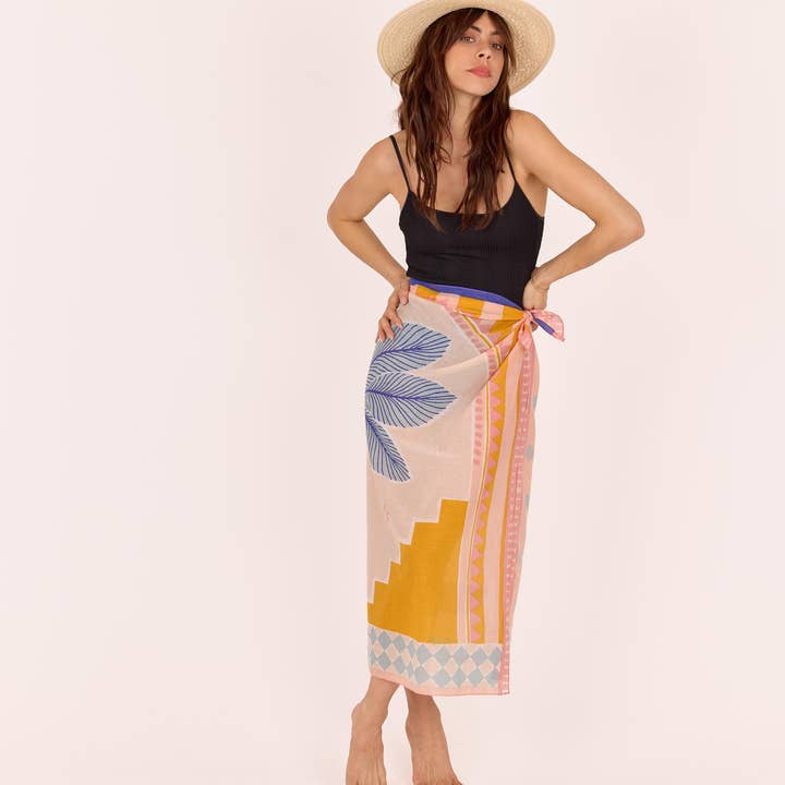 Maradji - Wholesale Scarf - Women's - BLUE SKY RIAD COTTON SCARF3