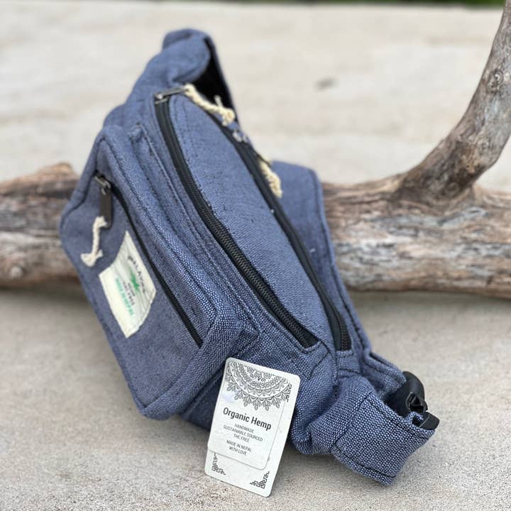 Lungta Imports - Wholesale Belt Bag - Women's - Eco-Friendly Boho Hippie Style Hemp Fanny Pack Hip Waist Bag2