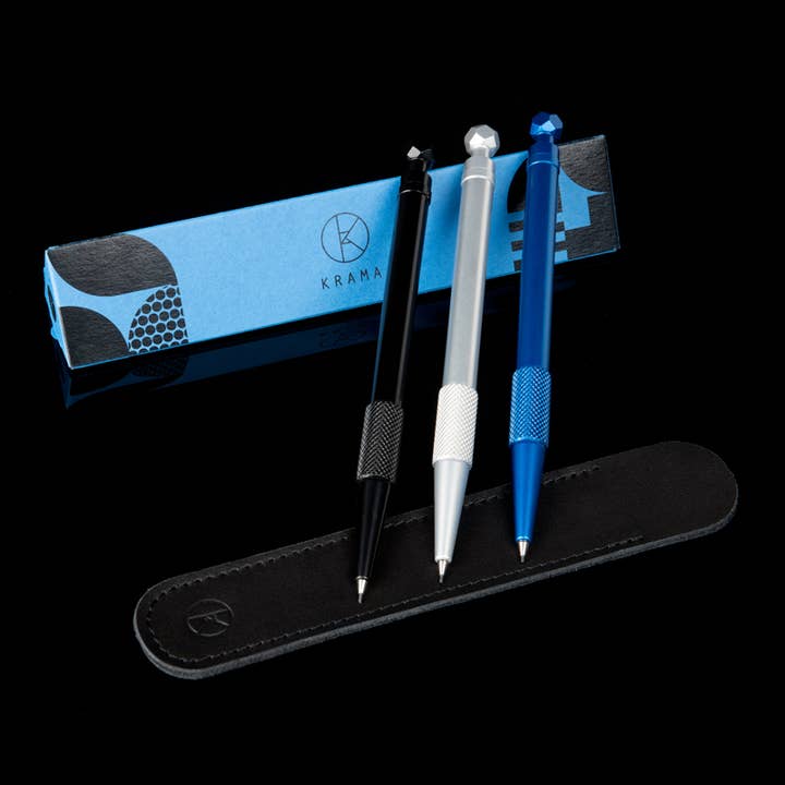 Krama studio – Großhandel Stift – Krama Push Action Kugelschreiber – Schwarz3