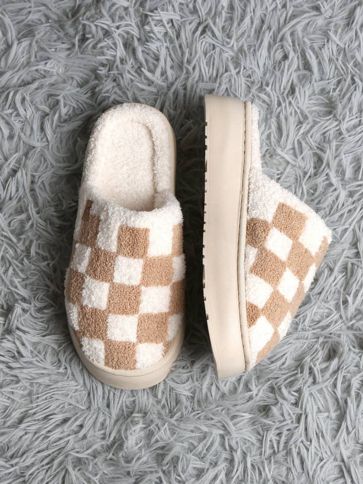 MiMi Wholesale - Wholesale Slippers - Women's - JCL6124 Super Lux Checker Platform Slippers15