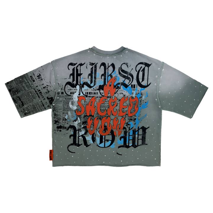 MOSS GREEN A SACRED VOW BURNNING THURIBLE TEE for wholesale on Faire1