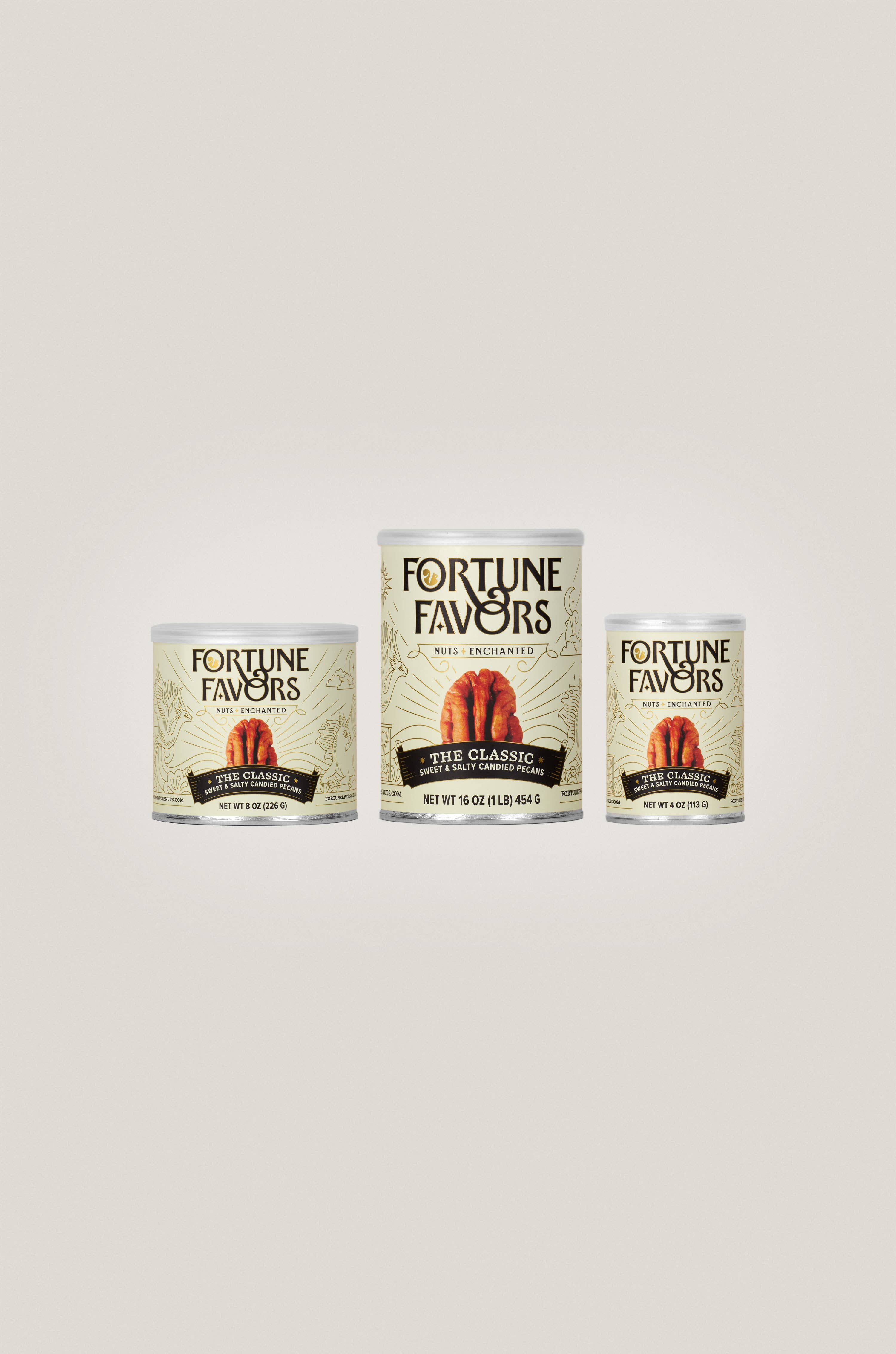 Fortune Favors - Wholesale Nuts - 8oz Fortune Favors The Classic Candied Pecans6