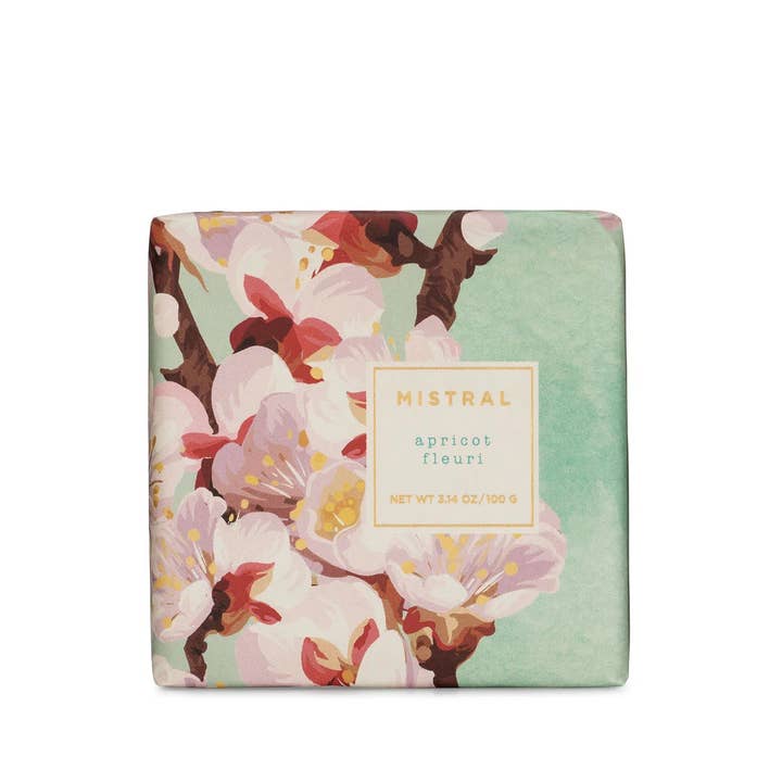 Couleur Nature - Wholesale Bar Soap - Mistral Apricot Fleuri French Soap, 100G