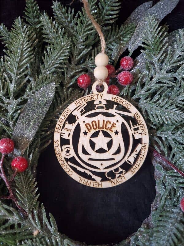 Police Ornament for wholesale by Heart n Sol