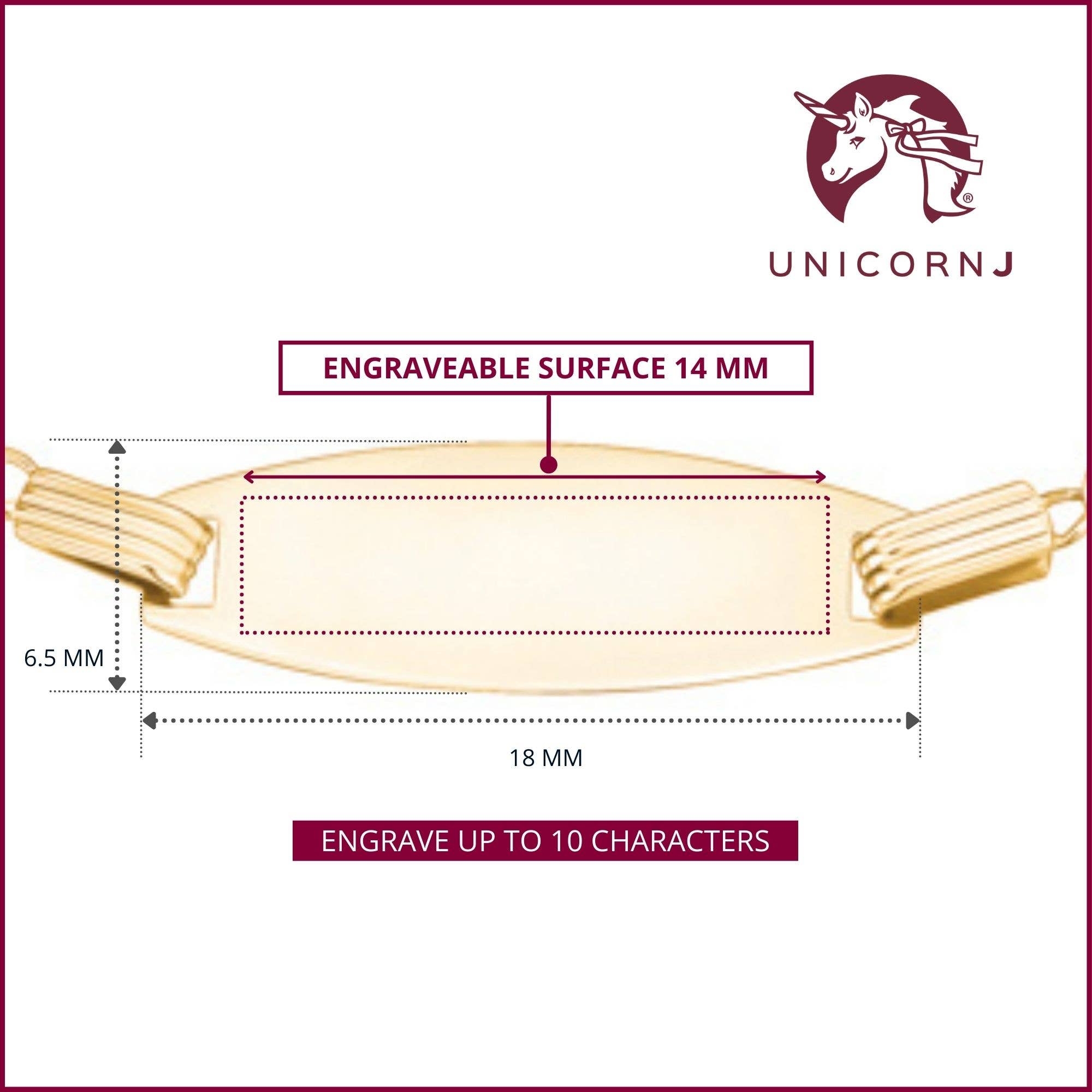 Massete - Vente Bracelets maillon et chaîne - Bracelet d'identification en or 14 carats à graver pour filles garçons enfants Baby Figaro15