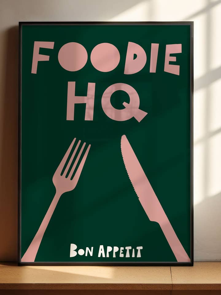 Stampa d'Arte Foodie HQ per la vendita all'ingrosso da parte di My own Bohome