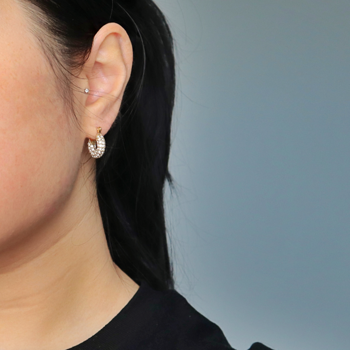 JESSA Jewelry - Vente Créoles - Cerceaux Aria Pave1