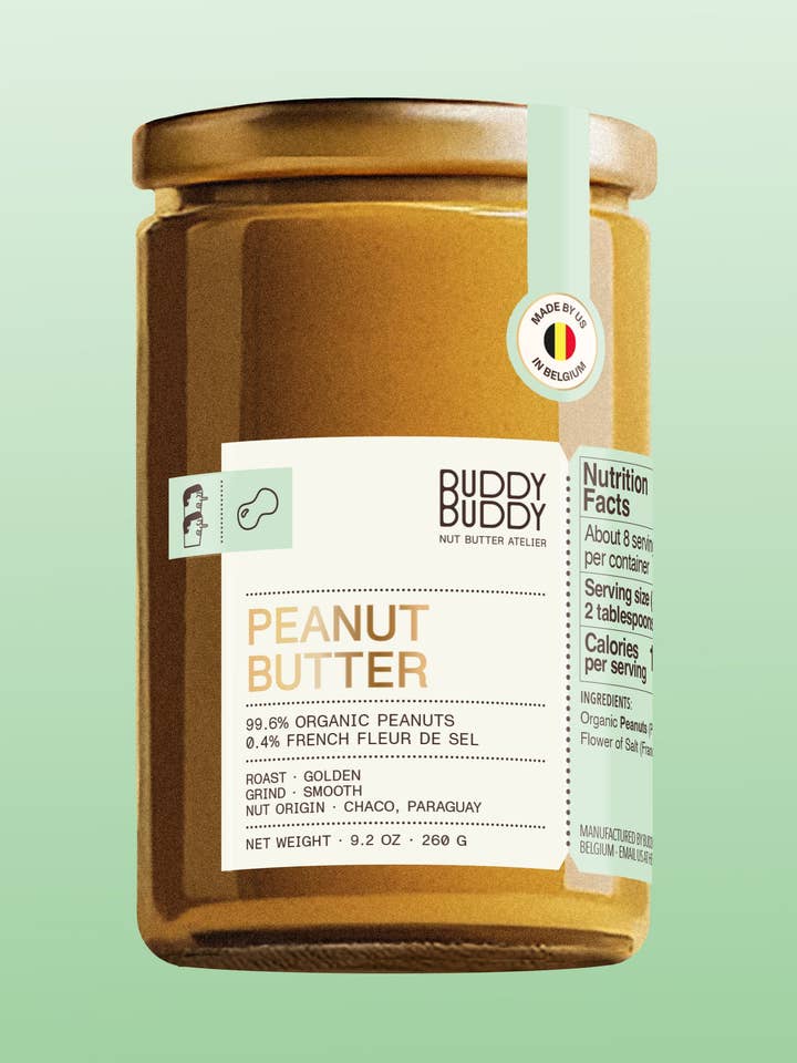 Ekologiskt jordnötssmör för wholesale av BUDDY BUDDY