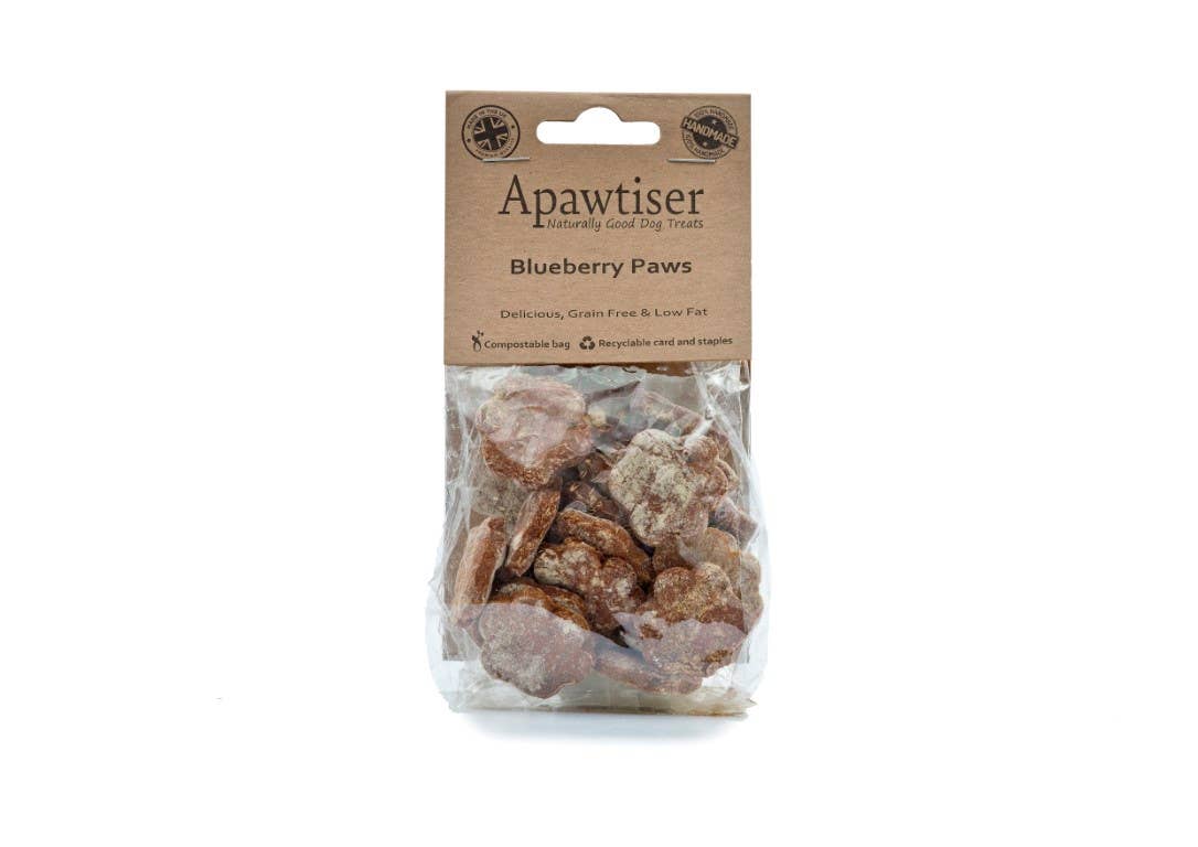 Apawtiser Naturally Good Dog Treats – wholesale Pet treats – Dog – Apawtiser Blueberry Paws 100g
