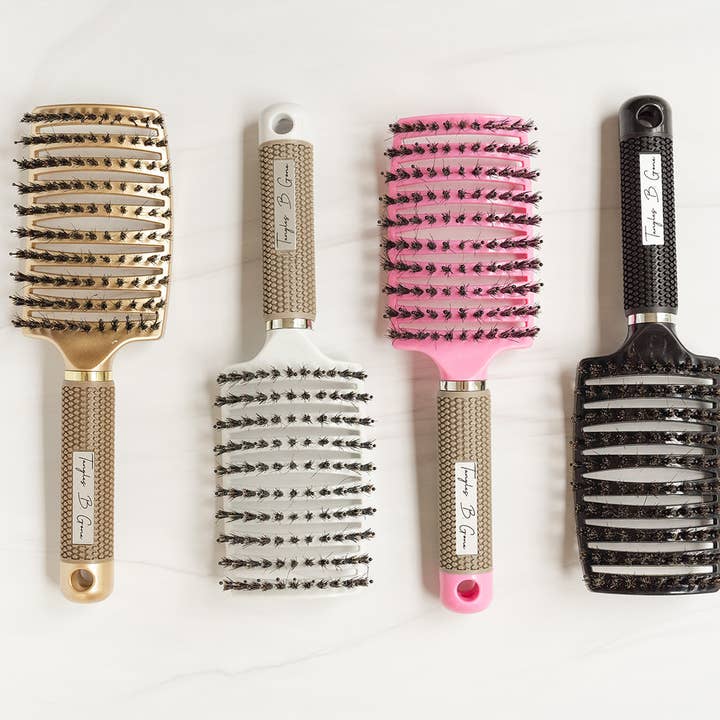 Tangles B. Gone - Wholesale Hair Brush/Comb - White #1 Detangling Hair Brush1