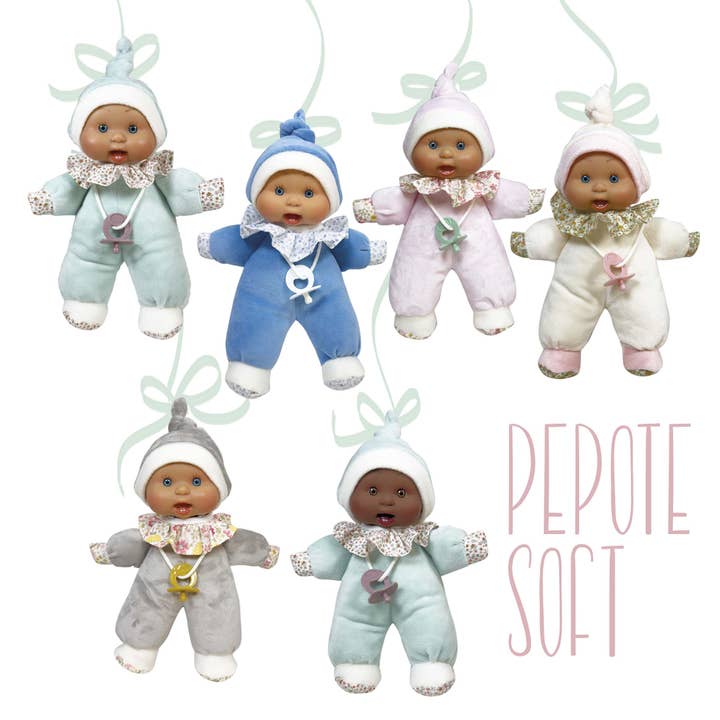 PEPOTE SOFT BAMBOO DOLL 8 UNITS for wholesale by Nines Artesanals d'Onil Dolls