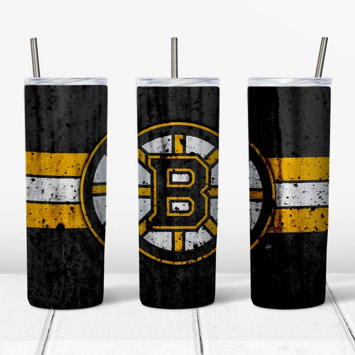 Boston Bruins 20 oz Straight Tumbler Transfer for engroshandel hos Rustic Pineapple