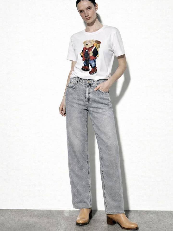 Studded Denim Jeans for wholesale by Anaz