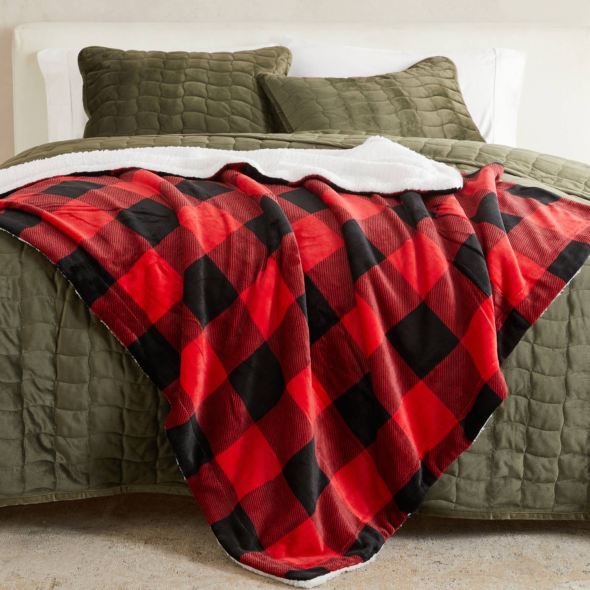 BH Collective - Wholesale Bedding Blanket - Bed Blanket - Velvet Plush & Sherpa Reverse - Kinsley29