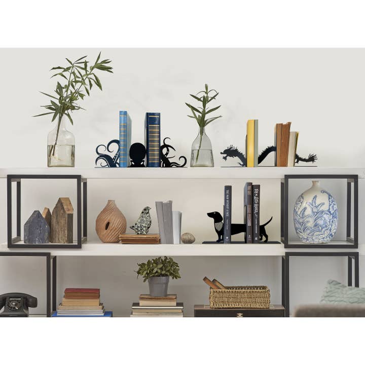 Streamline - Wholesale Bookend - Dachshund 3 Piece Scene Maker Bookends
